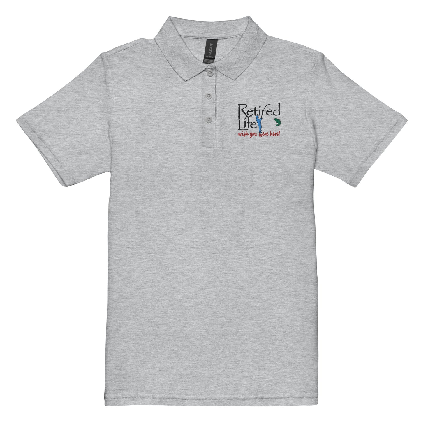 Women’s pique polo shirt Fishing
