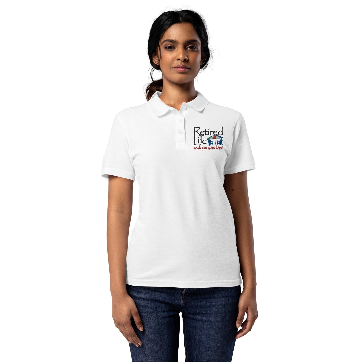 Women’s pique polo shirt Beach